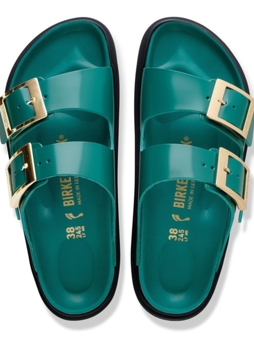 Birkenstock Arizona Big Buckle High Shine Digital Green Patent 41